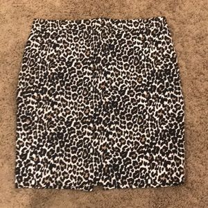 NWT Jcrew Leopard Pencil Skirt